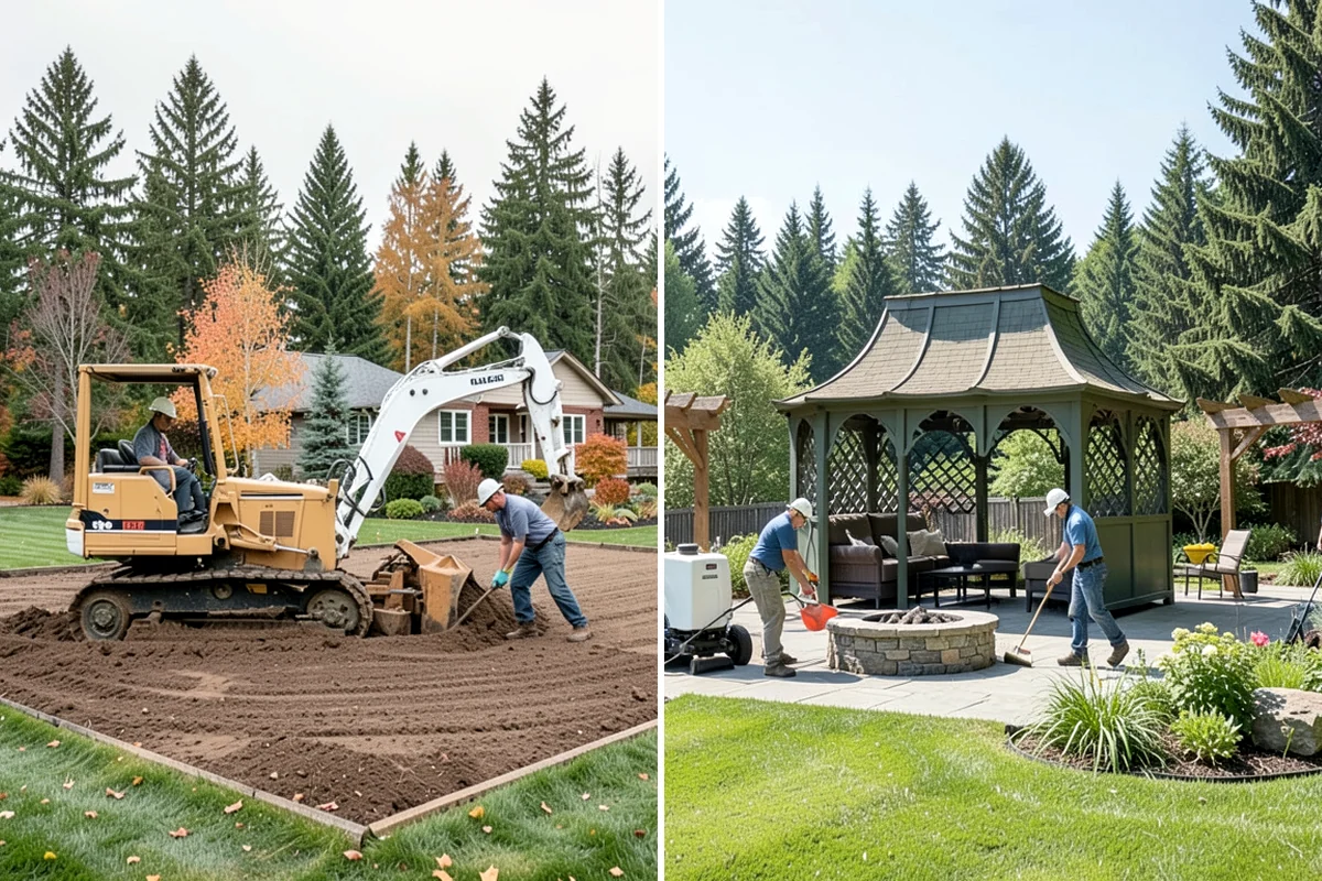 Bubbling Rock Installation in Maple Valley, King County, WA - Select stone and a location that fits the landscape
