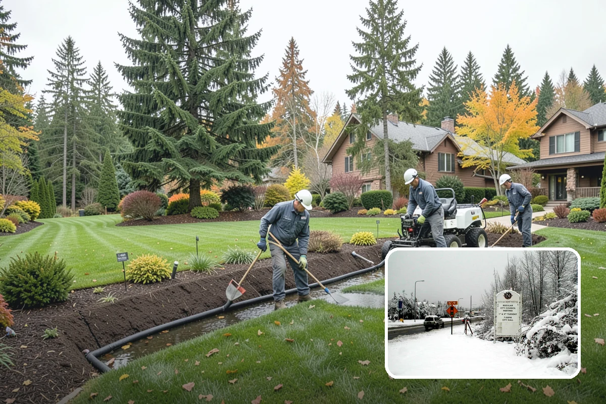 Bubbling Rock Installation in Newcastle, King County, WA - Soothing water sound with low maintenance