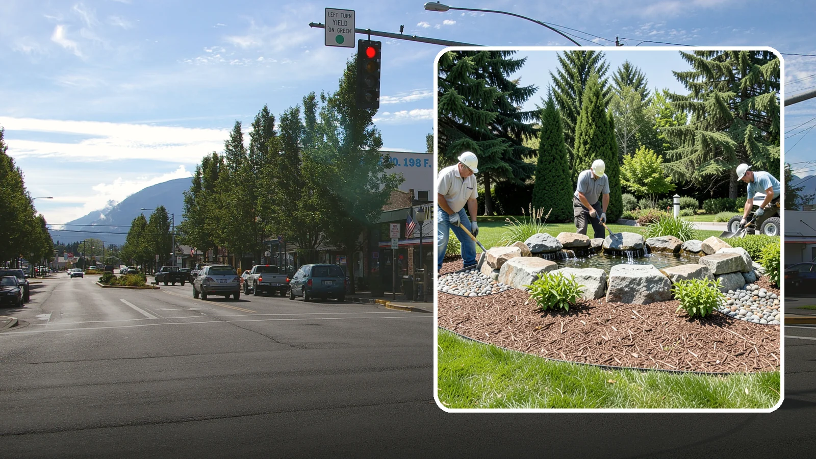 Bubbling Rock Installation in North Bend, King County, WA - We install self-contained bubbling rock features that add the soothing sound of water without the upkeep of a pond.