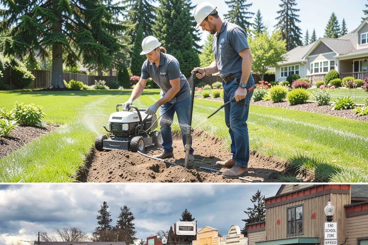 Bubbling Rock Installation in Roy, Pierce County, WA - Bubbling rocks can be installed in most seasons, though drier spring-to-fall conditions make excavation and stone setting easier...