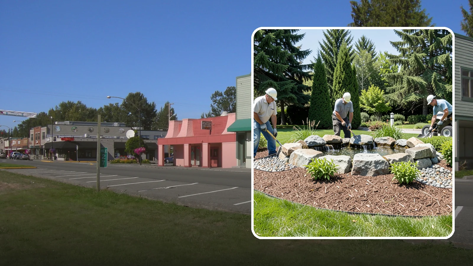 Bubbling Rock Installation in Snoqualmie, King County, WA - We install self-contained bubbling rock features that add the soothing sound of water without the upkeep of a pond.