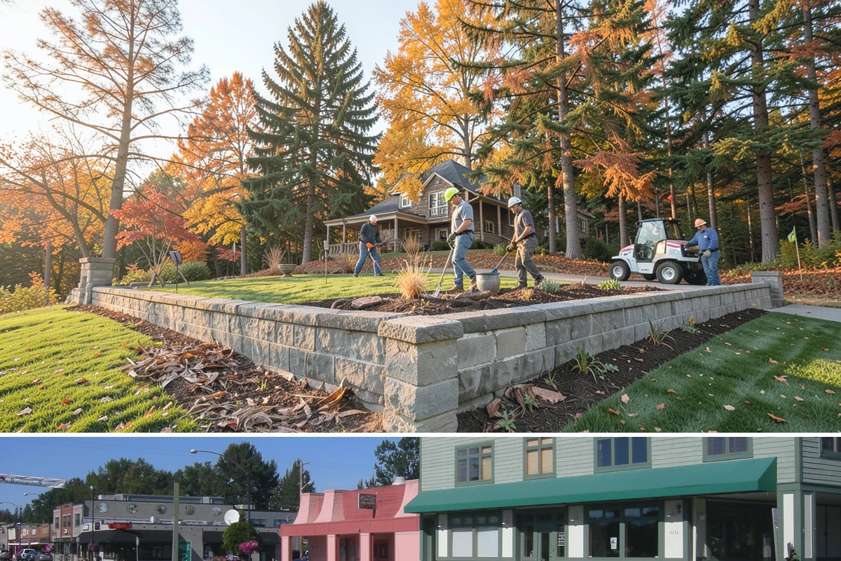 Bubbling Rock Installation in Snoqualmie, King County, WA - Bubbling rocks can be installed in most seasons, though drier spring-to-fall conditions make excavation and stone setting easier...