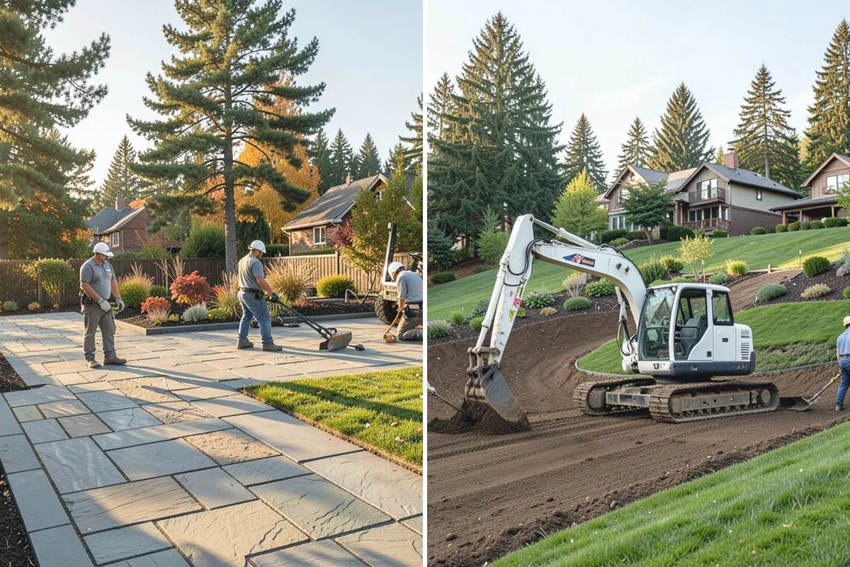 Bubbling Rock Installation in South Prairie, Pierce County, WA - Select stone and a location that fits the landscape
