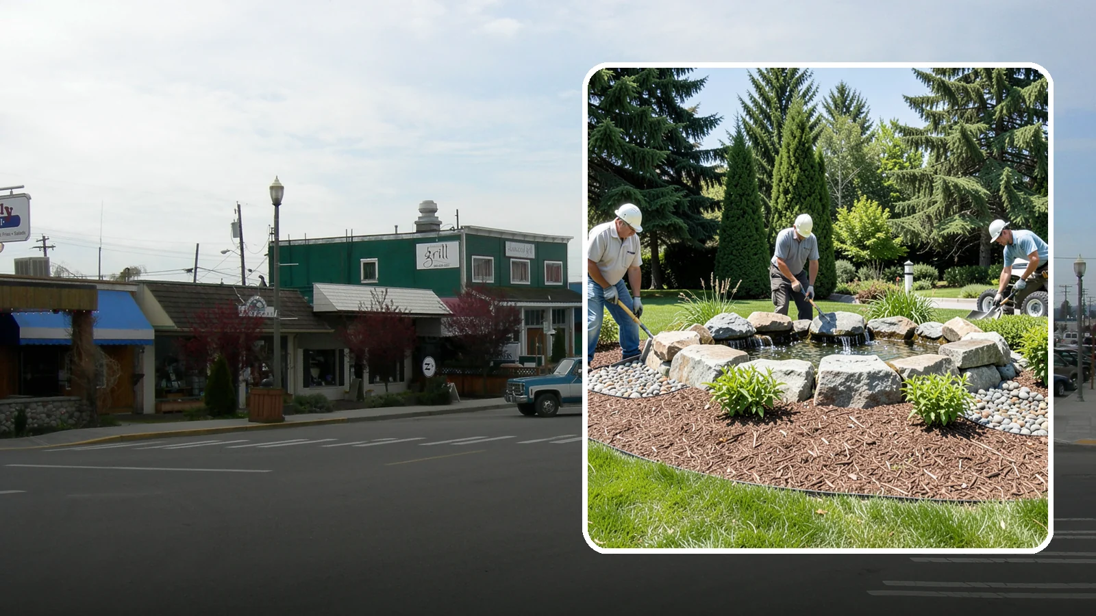 Bubbling Rock Installation in Stanwood, Snohomish County, WA - We install self-contained bubbling rock features that add the soothing sound of water without the upkeep of a pond.