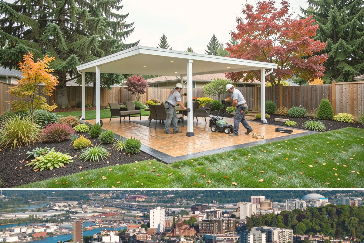 Bubbling Rock Installation in Tacoma, Pierce County, WA - Bubbling rocks can be installed in most seasons, though drier spring-to-fall conditions make excavation and stone setting easier...