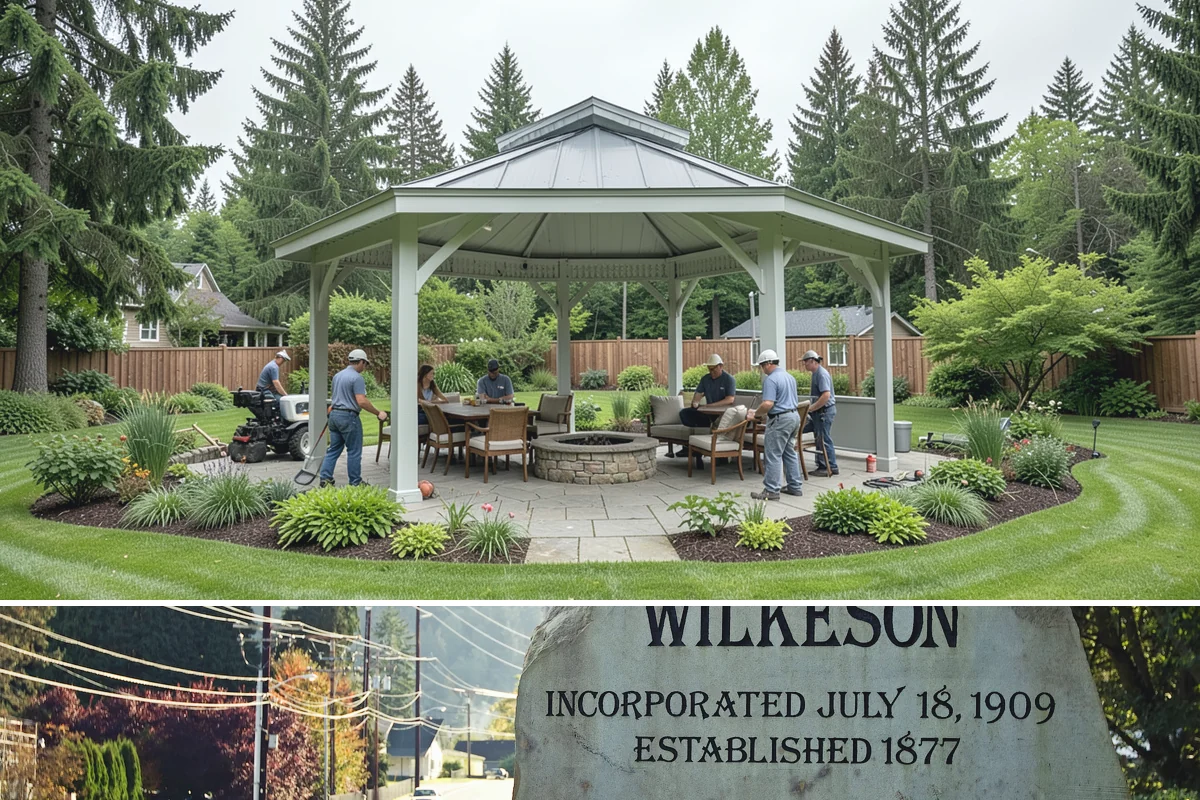 Bubbling Rock Installation in Wilkeson, Pierce County, WA - Bubbling rocks can be installed in most seasons, though drier spring-to-fall conditions make excavation and stone setting easier...
