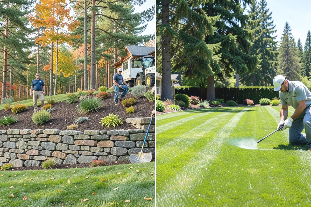 Bubbling Rock Installation in Woodinville, King County, WA - Select stone and a location that fits the landscape