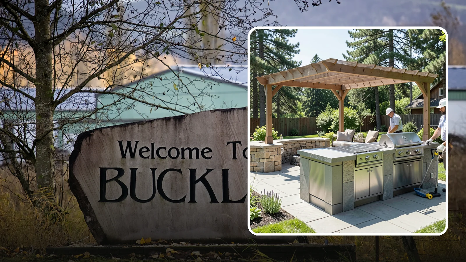 Built-in BBQ Installation in Buckley, Pierce County, WA - Built-in grill islands that give you a permanent, polished cooking station right on your patio.