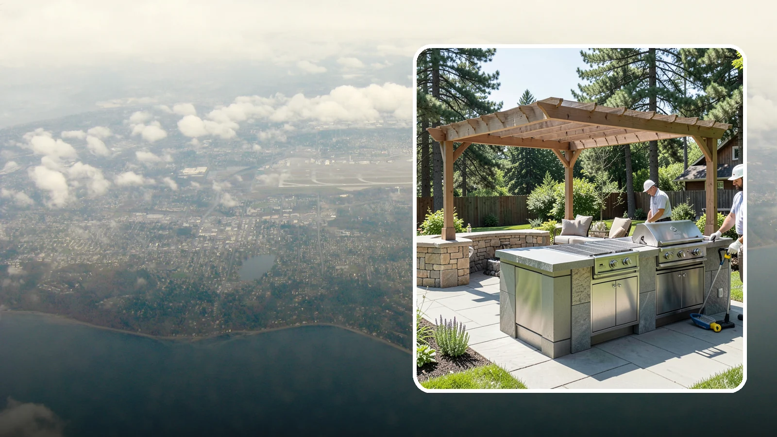Built-in BBQ Installation in Burien, King County, WA - Built-in grill islands that give you a permanent, polished cooking station right on your patio.