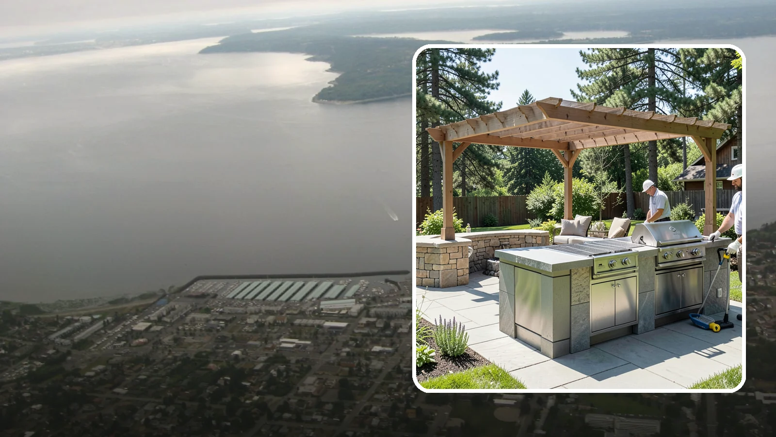 Built-in BBQ Installation in Des Moines, King County, WA - Built-in grill islands that give you a permanent, polished cooking station right on your patio.