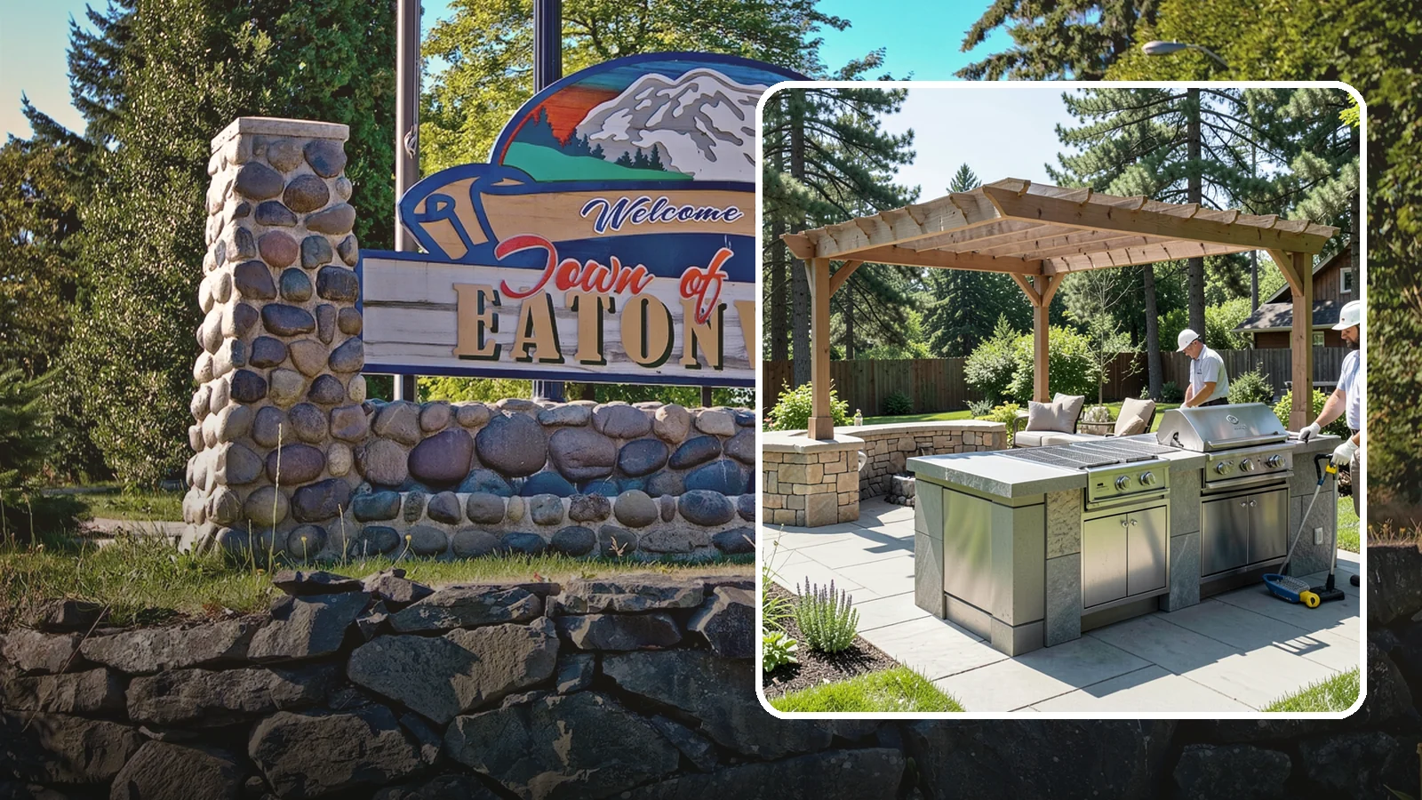 Built-in BBQ Installation in Eatonville, Pierce County, WA - Built-in grill islands that give you a permanent, polished cooking station right on your patio.