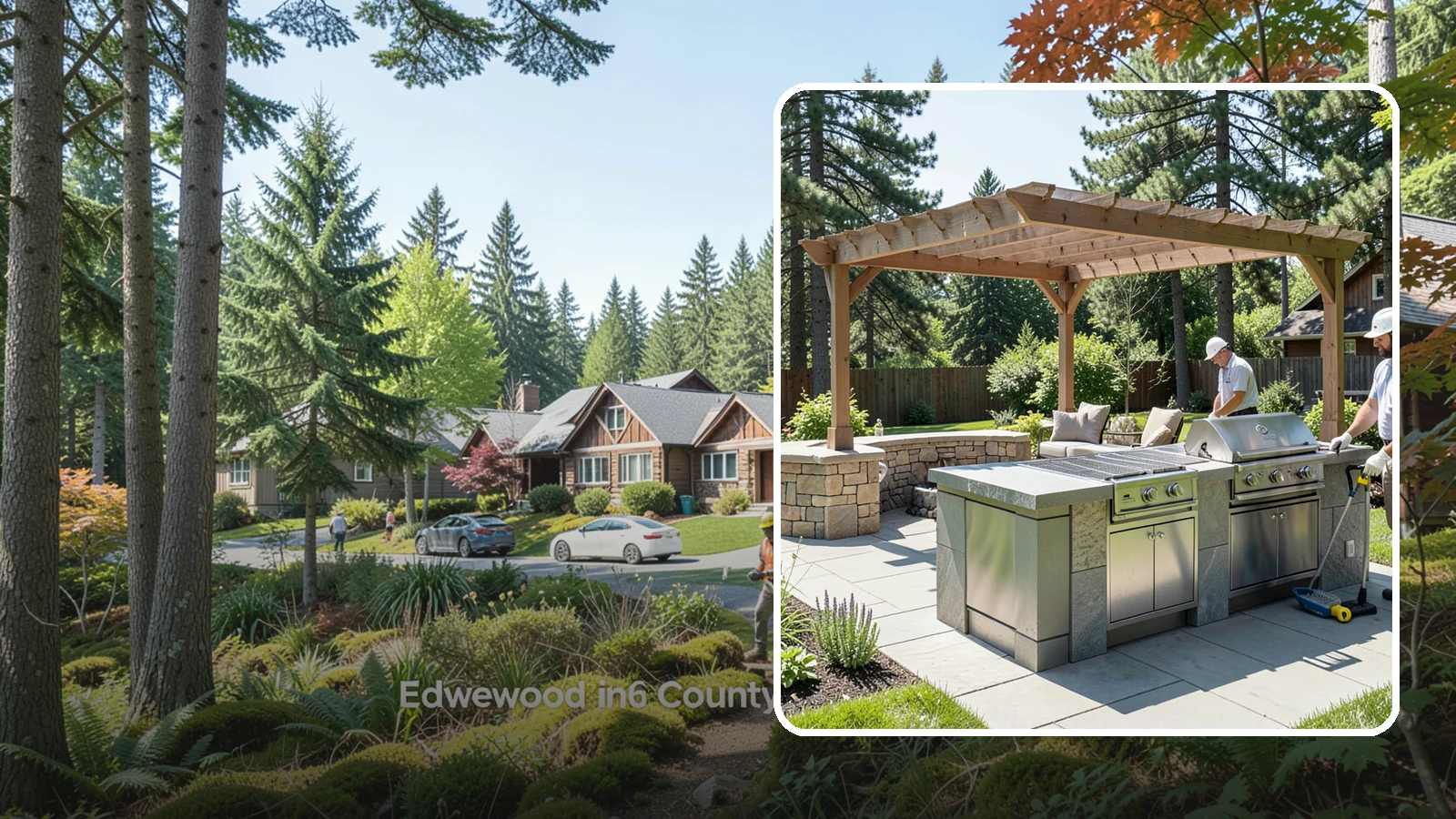 Built-in BBQ Installation in Edgewood, Pierce County, WA - Built-in grill islands that give you a permanent, polished cooking station right on your patio.