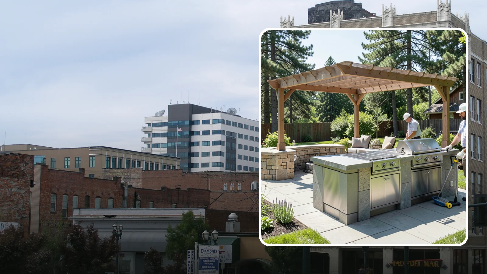 Built-in BBQ Installation in Everett, Snohomish County, WA - Built-in grill islands that give you a permanent, polished cooking station right on your patio.