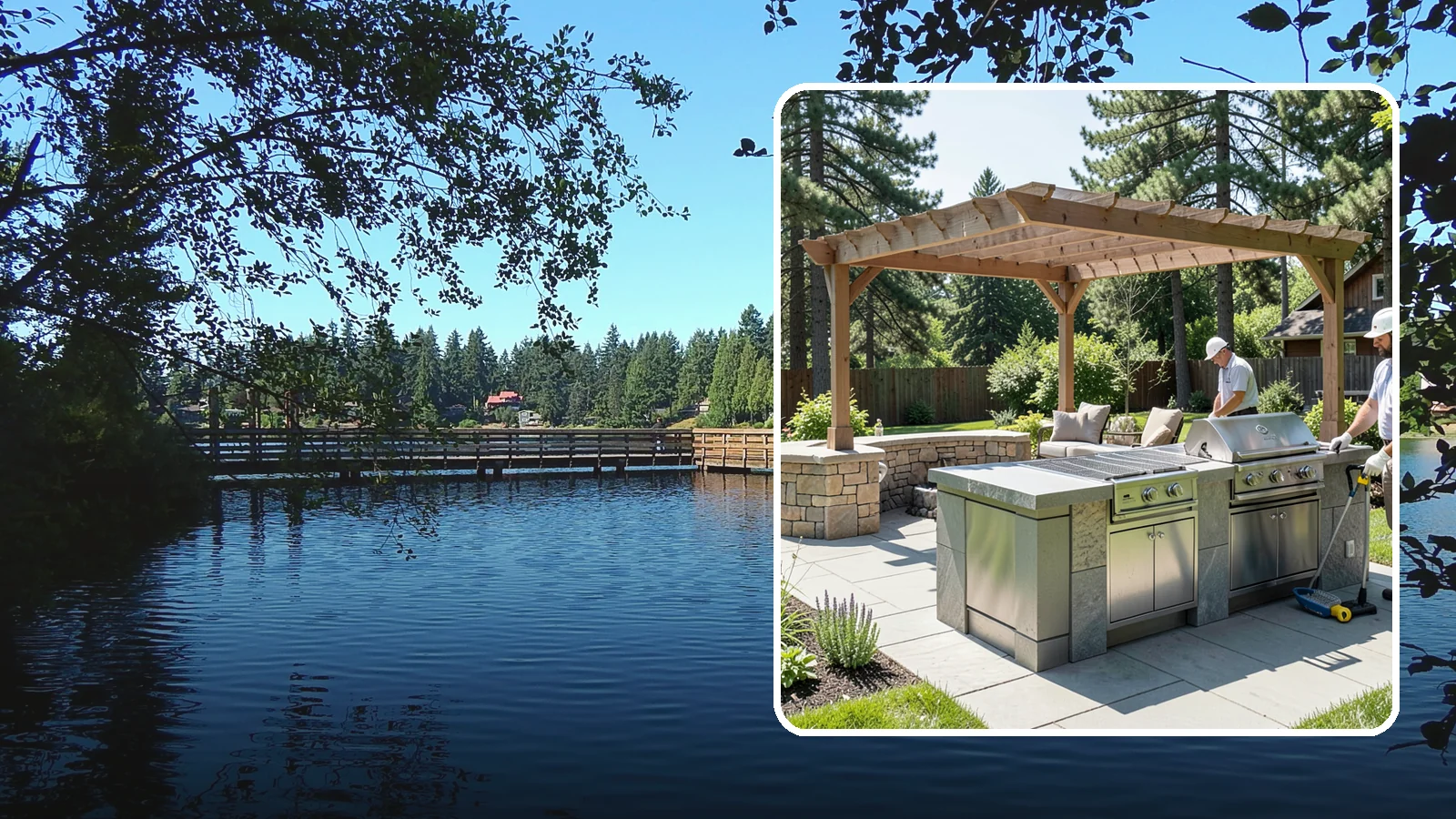 Built-in BBQ Installation in Federal Way, King County, WA - Built-in grill islands that give you a permanent, polished cooking station right on your patio.
