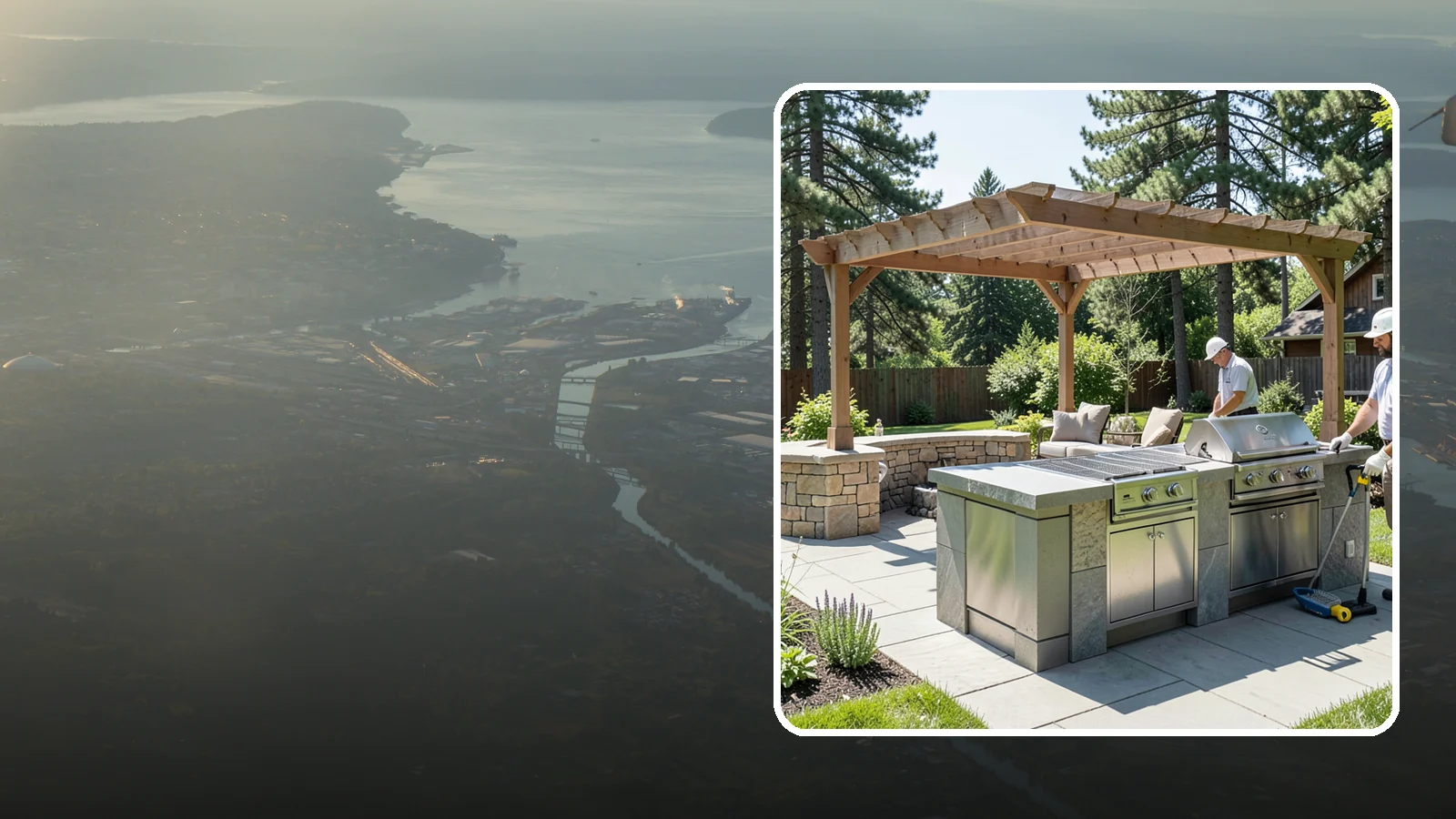 Built-in BBQ Installation in Fife, Pierce County, WA - Built-in grill islands that give you a permanent, polished cooking station right on your patio.