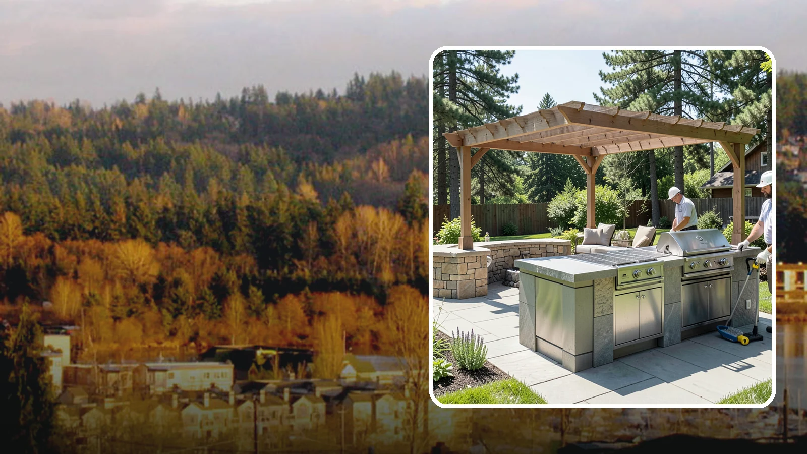 Built-in BBQ Installation in Kenmore, King County, WA - Built-in grill islands that give you a permanent, polished cooking station right on your patio.