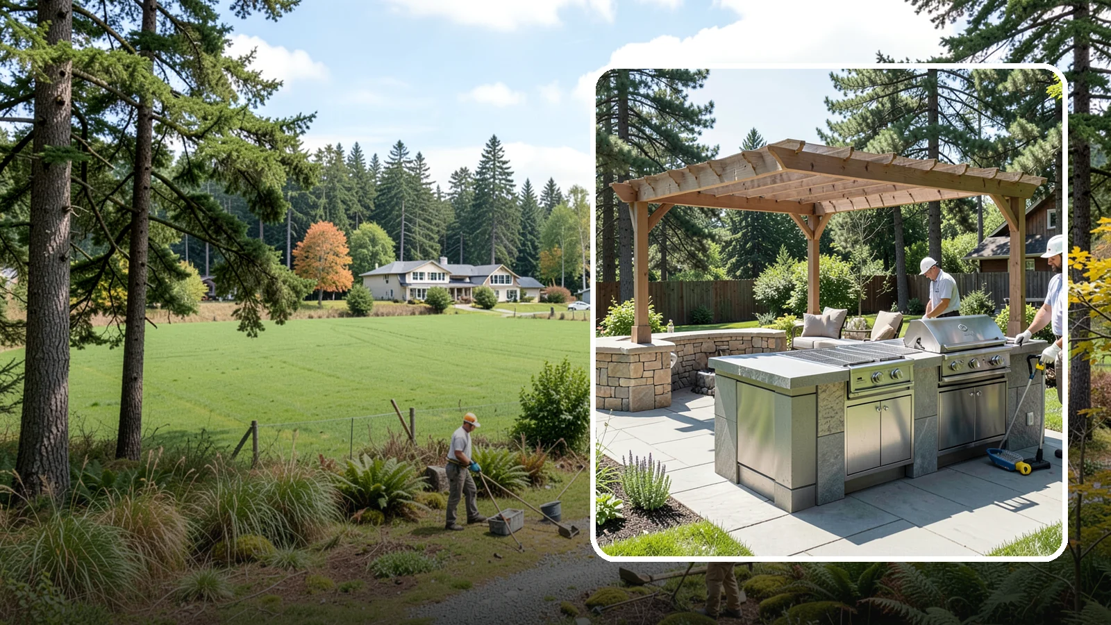 Built-in BBQ Installation in Lyman, Skagit County, WA - Built-in grill islands that give you a permanent, polished cooking station right on your patio.