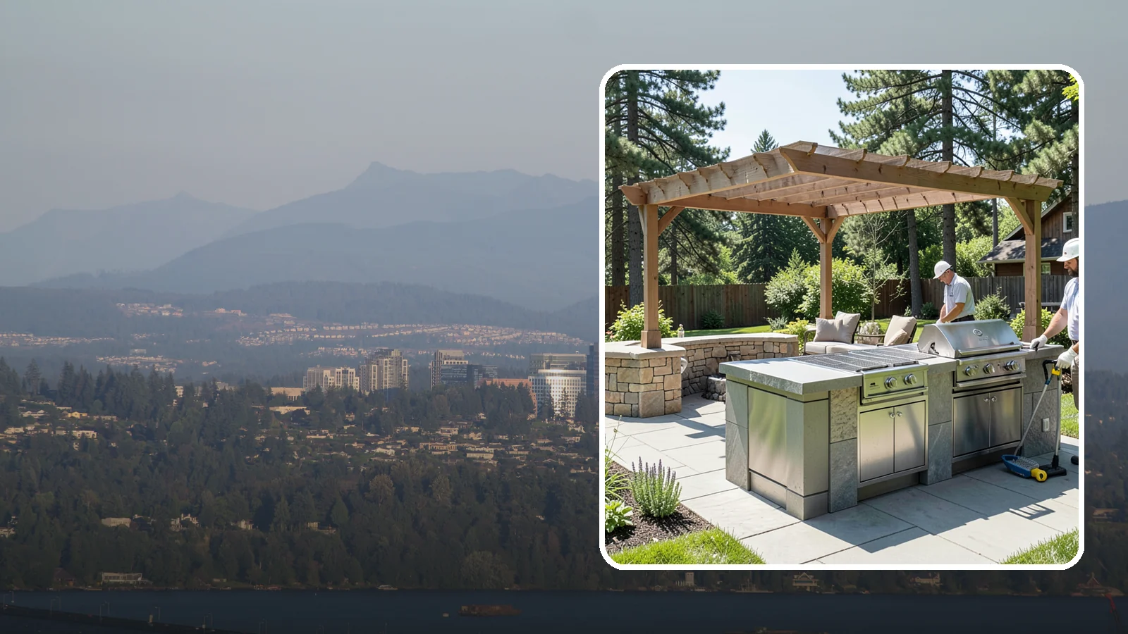 Built-in BBQ Installation in Medina, King County, WA - Built-in grill islands that give you a permanent, polished cooking station right on your patio.