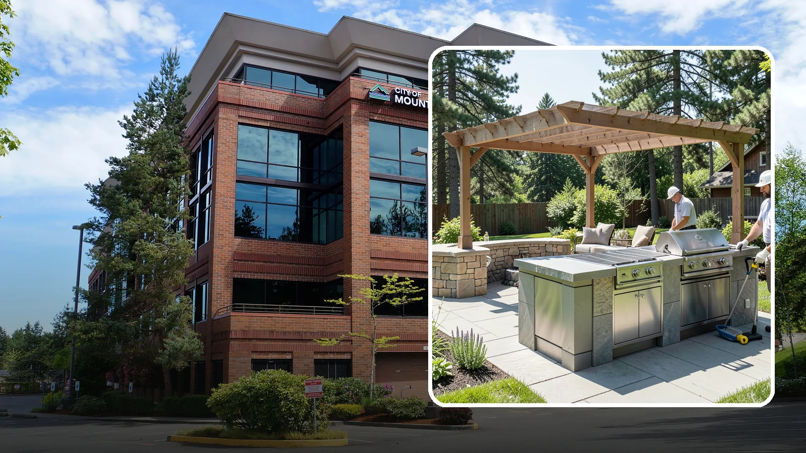 Built-in BBQ Installation in Mountlake Terrace, Snohomish County, WA - Built-in grill islands that give you a permanent, polished cooking station right on your patio.