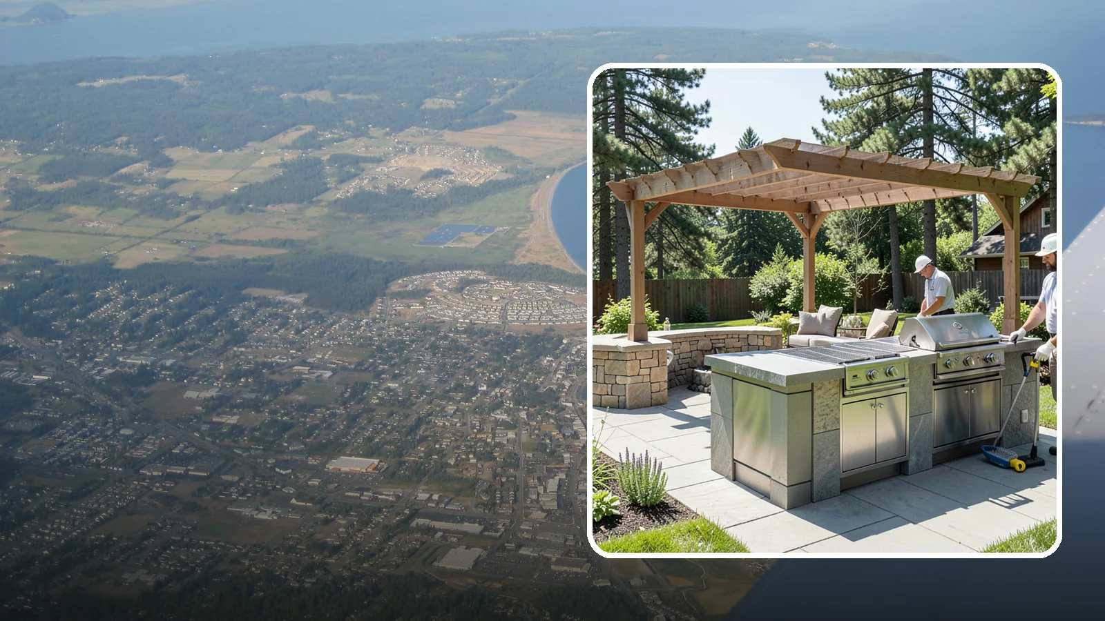 Built-in BBQ Installation in Oak Harbor, Island County, WA - Built-in grill islands that give you a permanent, polished cooking station right on your patio.