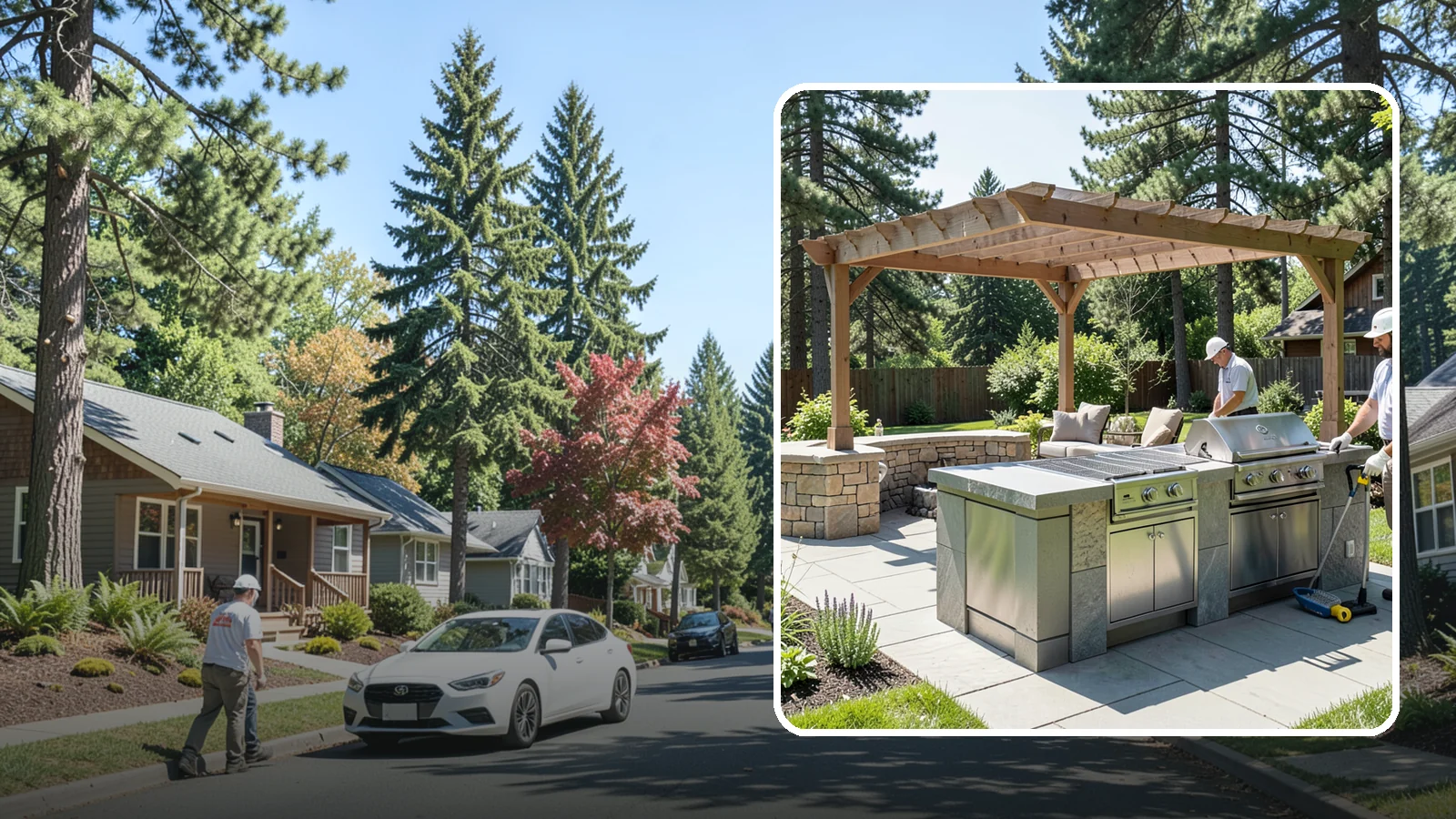 Built-in BBQ Installation in Orting, Pierce County, WA - Built-in grill islands that give you a permanent, polished cooking station right on your patio.