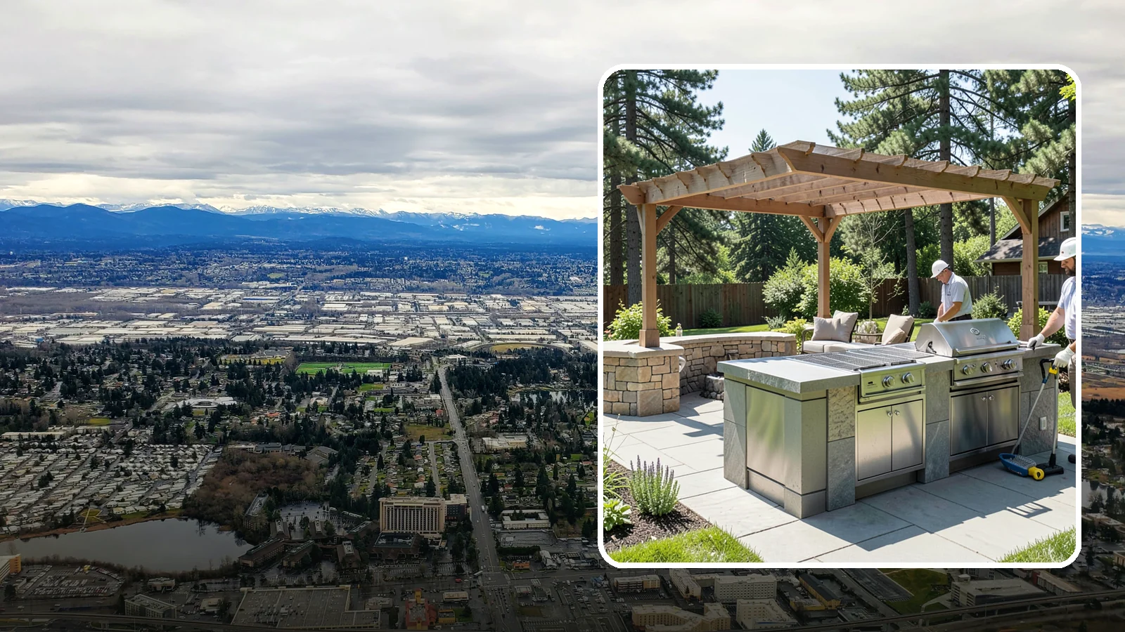 Built-in BBQ Installation in SeaTac, King County, WA - Built-in grill islands that give you a permanent, polished cooking station right on your patio.