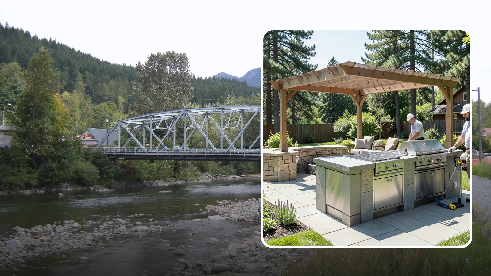 Built-in BBQ Installation in Skykomish, King County, WA - Built-in grill islands that give you a permanent, polished cooking station right on your patio.