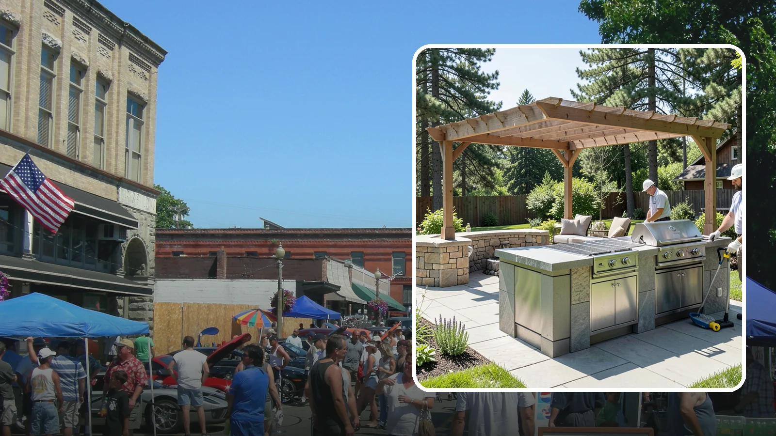 Built-in BBQ Installation in Snohomish, Snohomish County, WA - Built-in grill islands that give you a permanent, polished cooking station right on your patio.