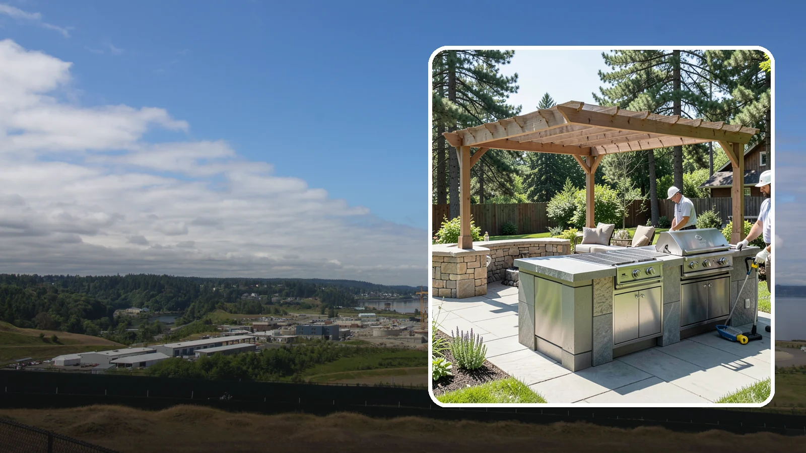 Built-in BBQ Installation in University Place, Pierce County, WA - Built-in grill islands that give you a permanent, polished cooking station right on your patio.