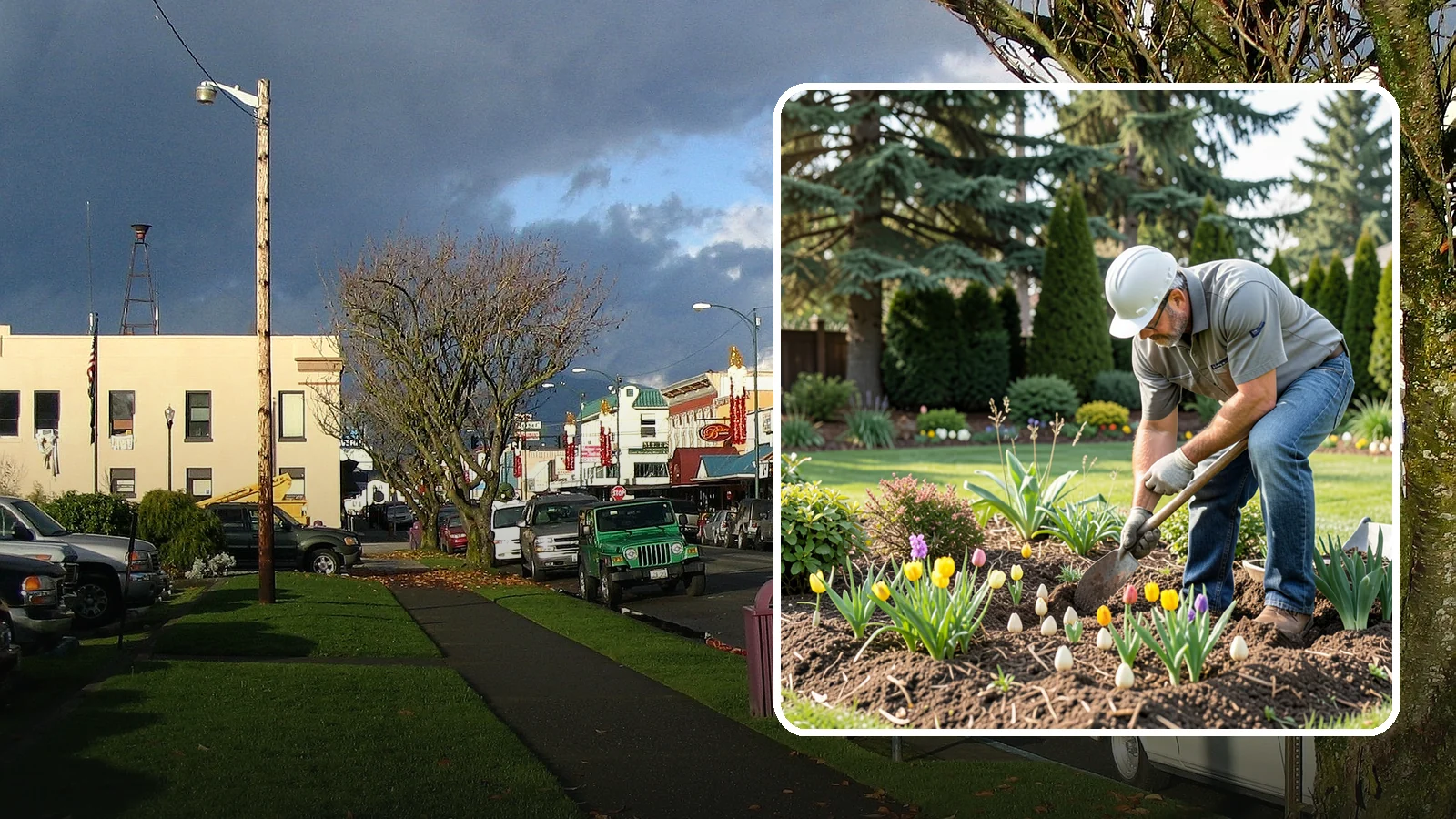 Bulb Planting in Arlington, Snohomish County, WA - Spring and seasonal bulbs planted in fall for waves of early color when the garden needs it most.