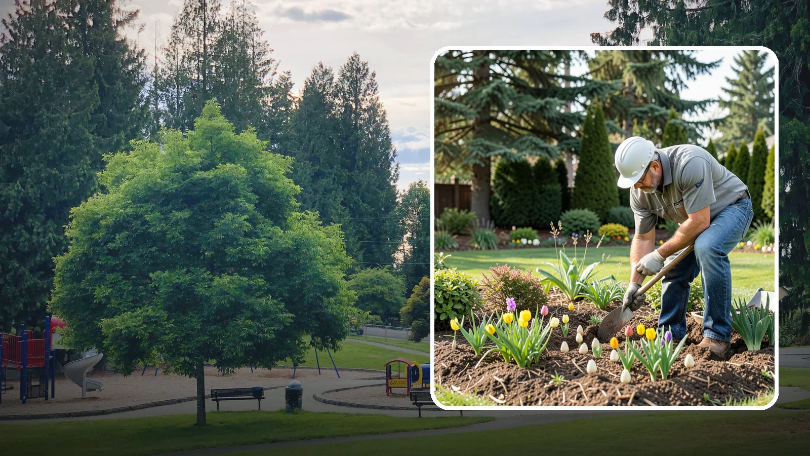 Bulb Planting in Bonney Lake, Pierce County, WA - Spring and seasonal bulbs planted in fall for waves of early color when the garden needs it most.