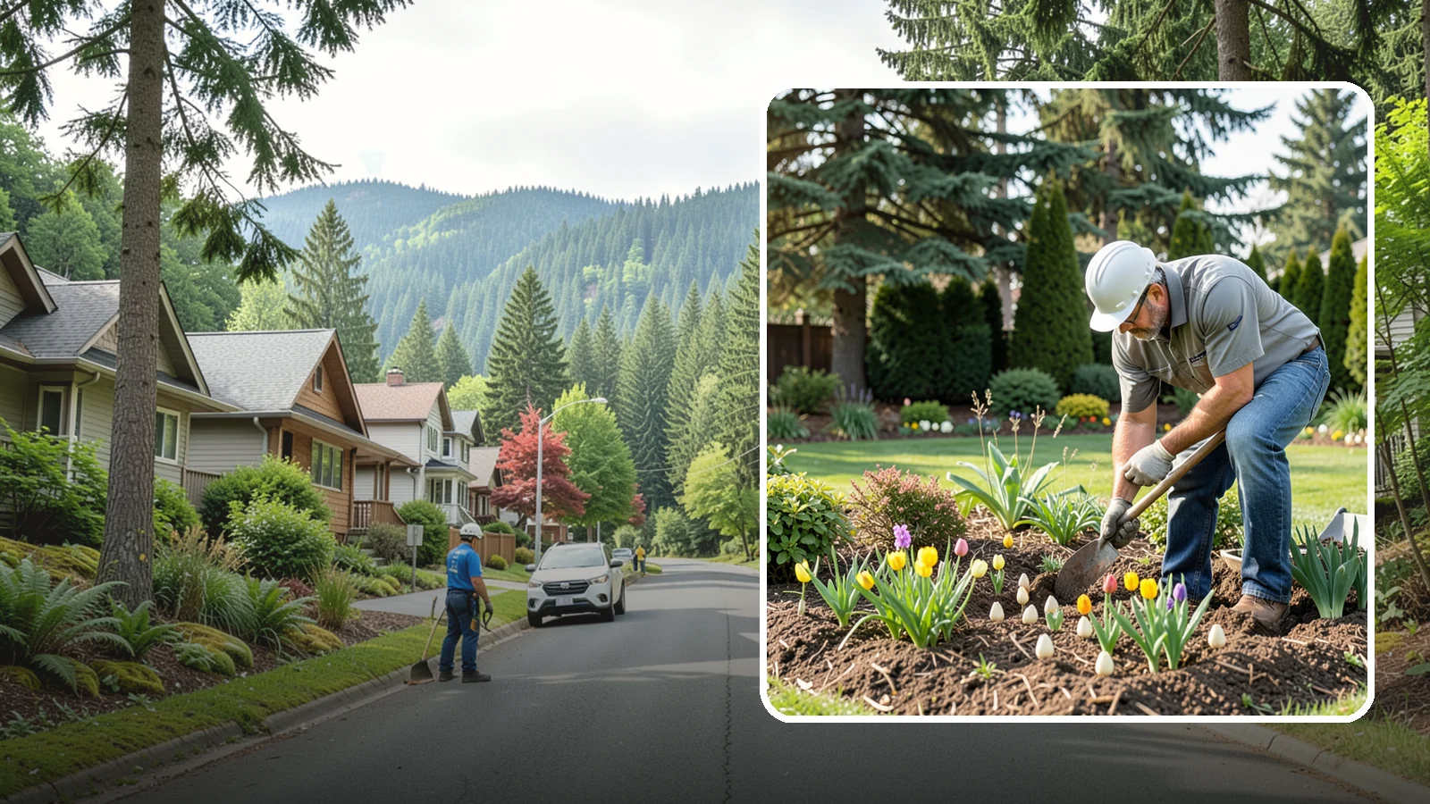 Bulb Planting in Darrington, Snohomish County, WA - Spring and seasonal bulbs planted in fall for waves of early color when the garden needs it most.