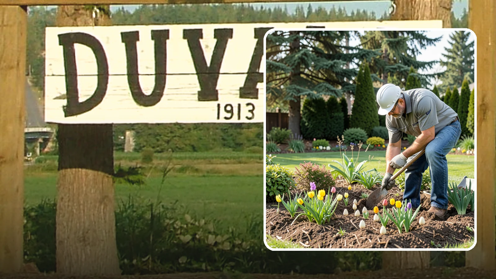 Bulb Planting in Duvall, King County, WA - Spring and seasonal bulbs planted in fall for waves of early color when the garden needs it most.