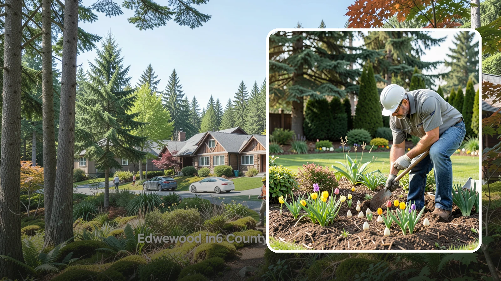 Bulb Planting in Edgewood, Pierce County, WA - Spring and seasonal bulbs planted in fall for waves of early color when the garden needs it most.