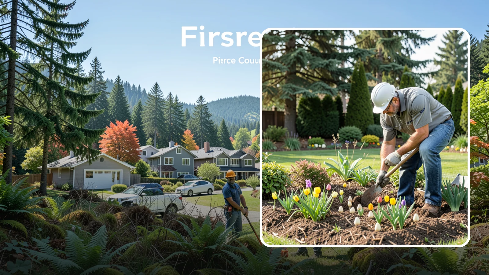 Bulb Planting in Fircrest, Pierce County, WA - Spring and seasonal bulbs planted in fall for waves of early color when the garden needs it most.
