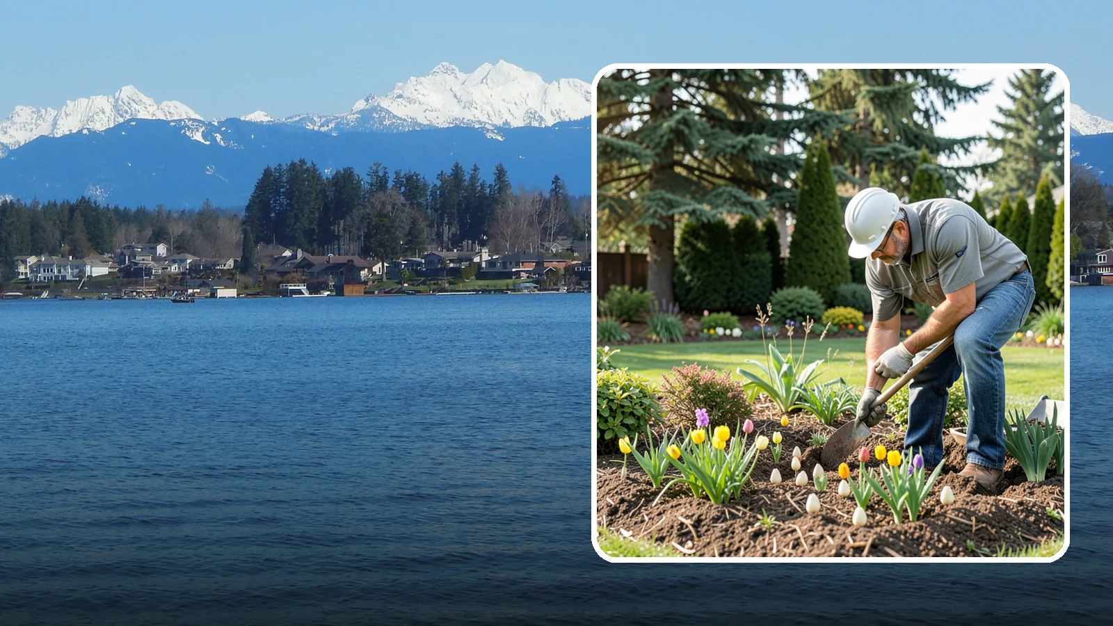 Bulb Planting in Lake Stevens, Snohomish County, WA - Spring and seasonal bulbs planted in fall for waves of early color when the garden needs it most.