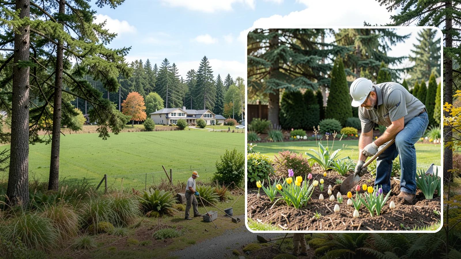 Bulb Planting in Lyman, Skagit County, WA - Spring and seasonal bulbs planted in fall for waves of early color when the garden needs it most.