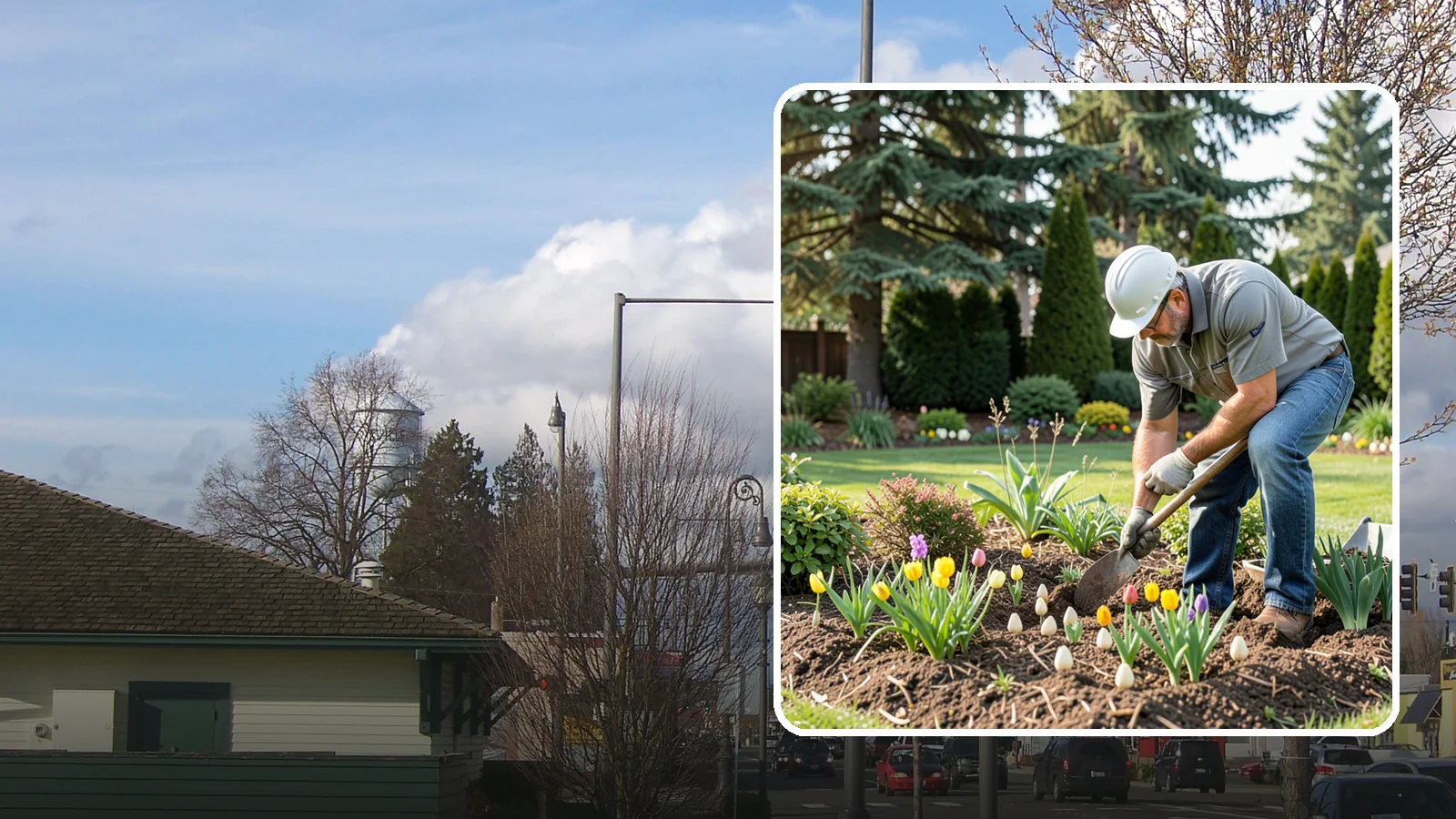 Bulb Planting in Marysville, Snohomish County, WA - Spring and seasonal bulbs planted in fall for waves of early color when the garden needs it most.