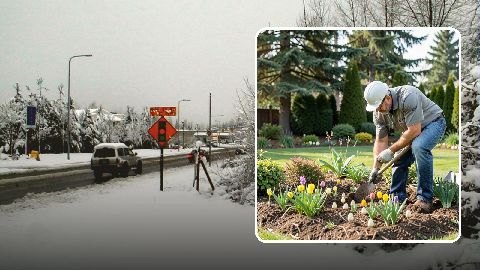 Bulb Planting in Newcastle, King County, WA - Spring and seasonal bulbs planted in fall for waves of early color when the garden needs it most.