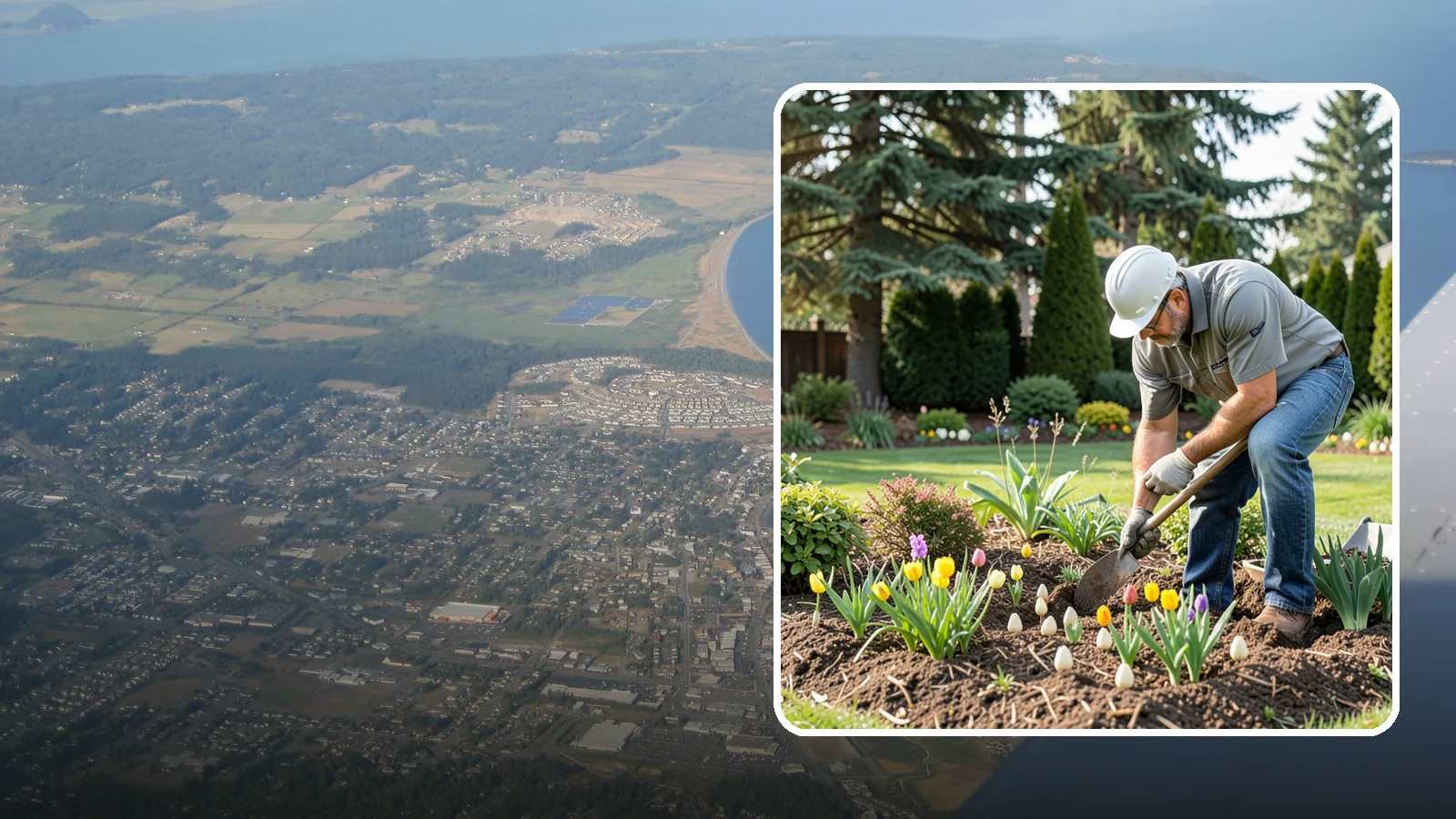 Bulb Planting in Oak Harbor, Island County, WA - Spring and seasonal bulbs planted in fall for waves of early color when the garden needs it most.