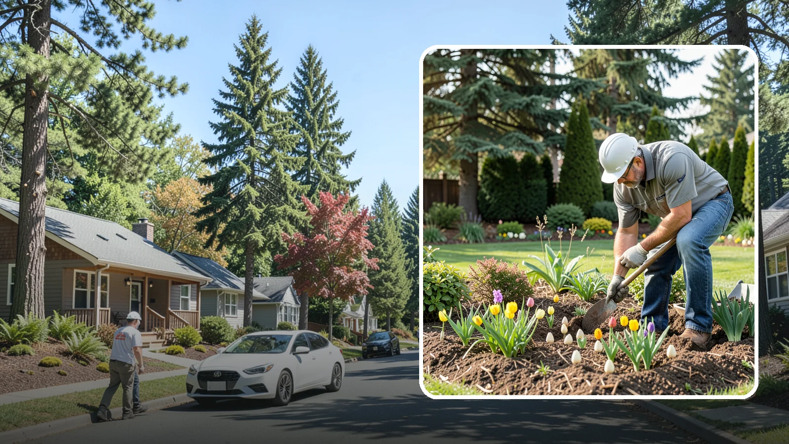 Bulb Planting in Orting, Pierce County, WA - Spring and seasonal bulbs planted in fall for waves of early color when the garden needs it most.