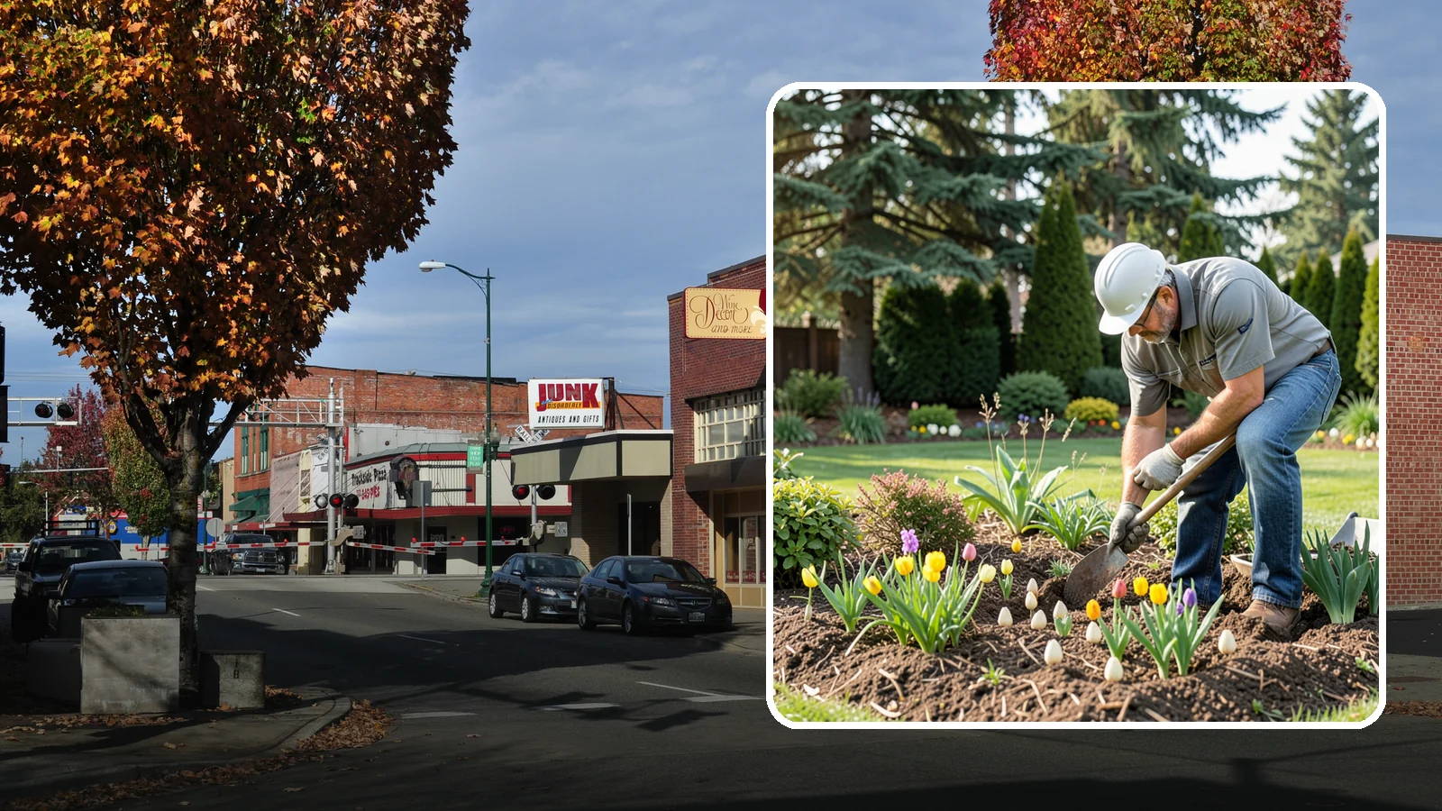 Bulb Planting in Puyallup, Pierce County, WA - Spring and seasonal bulbs planted in fall for waves of early color when the garden needs it most.