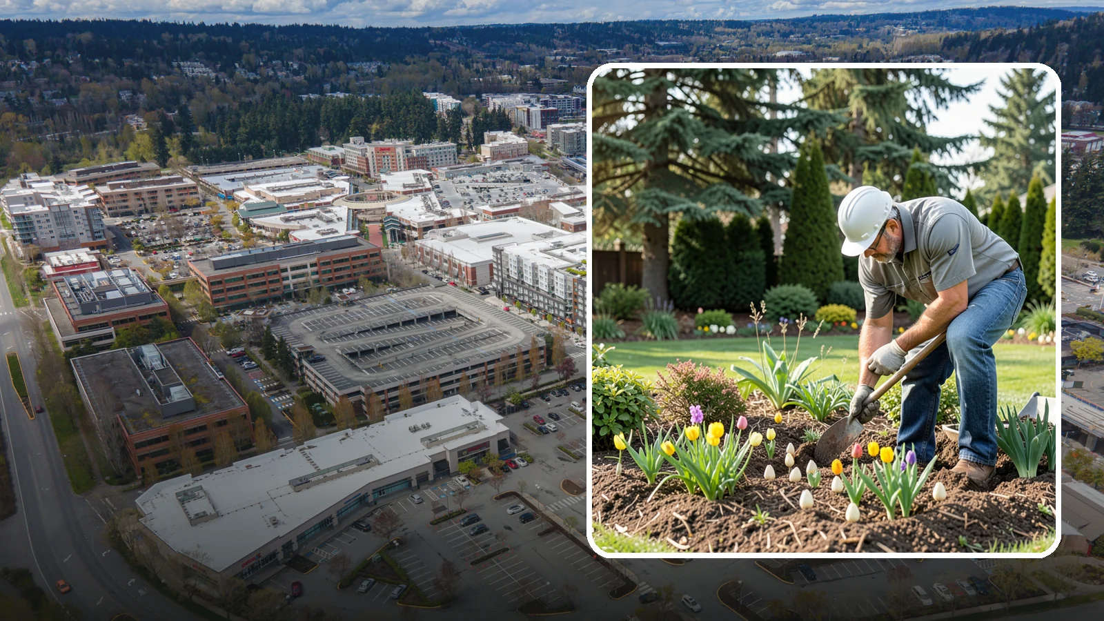 Bulb Planting in Redmond, King County, WA - Spring and seasonal bulbs planted in fall for waves of early color when the garden needs it most.