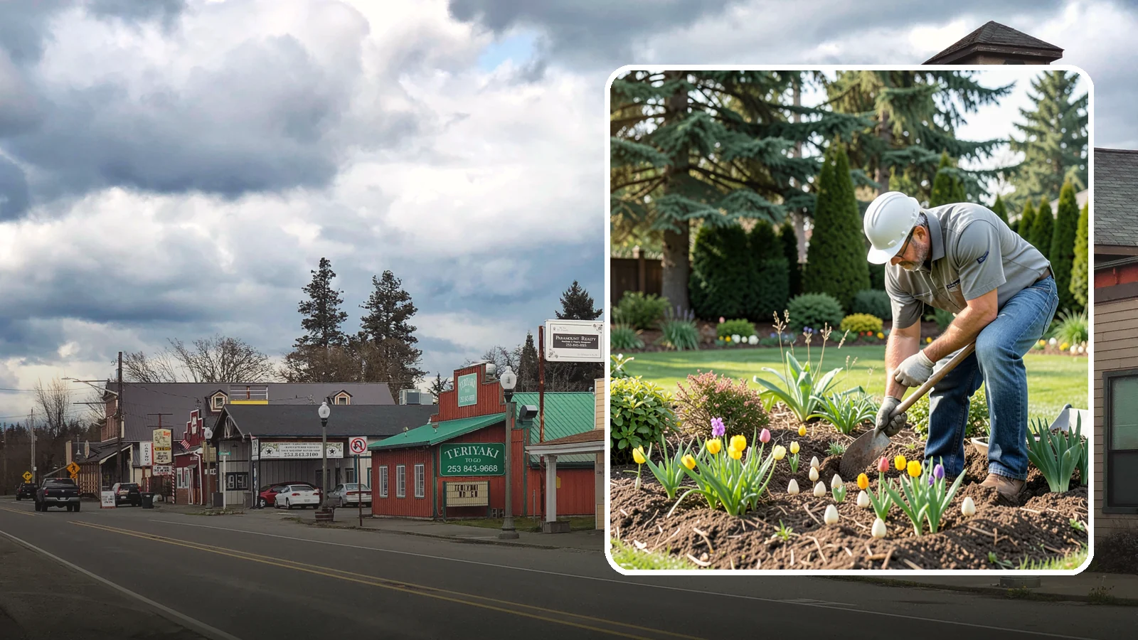 Bulb Planting in Roy, Pierce County, WA - Spring and seasonal bulbs planted in fall for waves of early color when the garden needs it most.