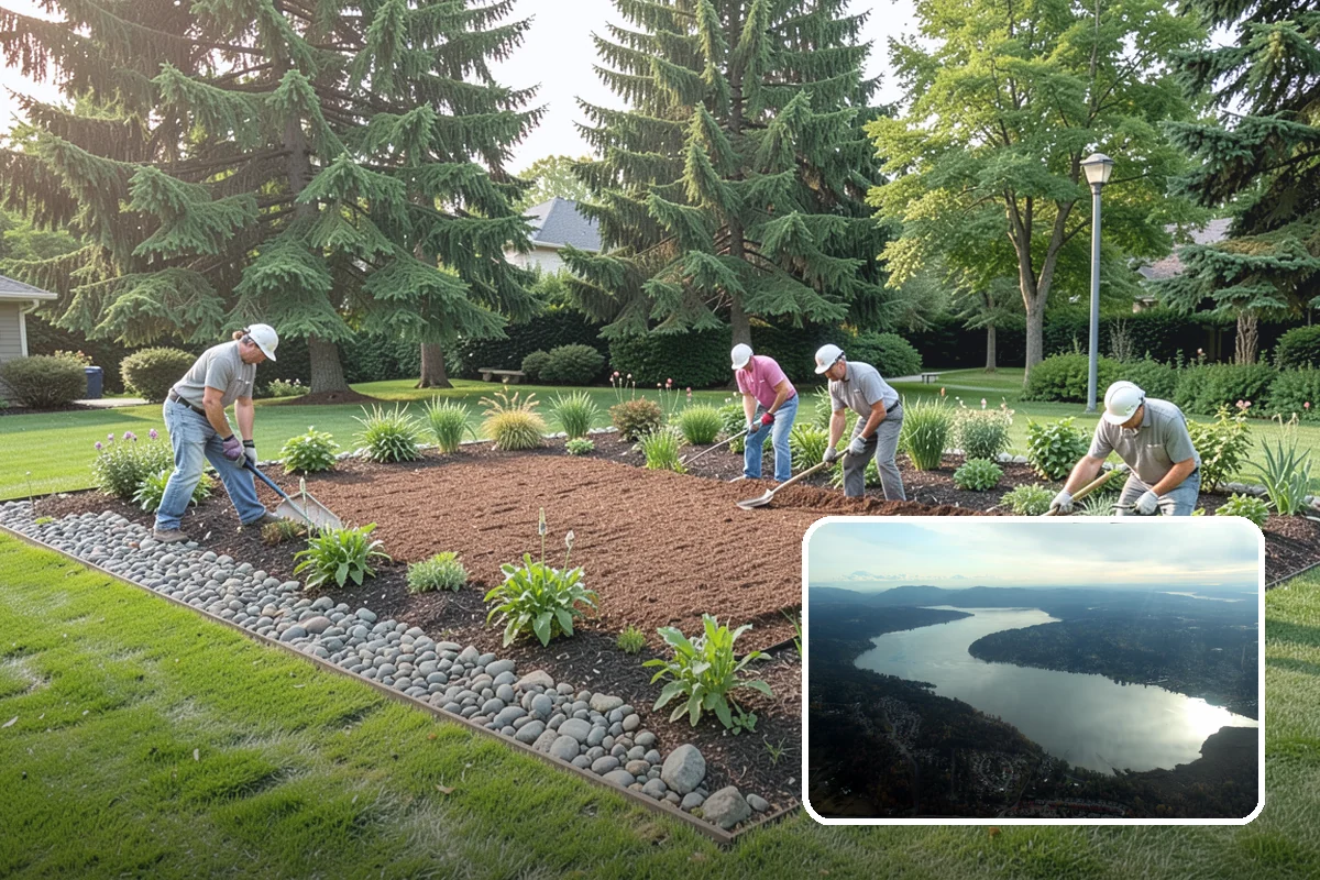 Bulb Planting in Sammamish, King County, WA - Earliest color of the season