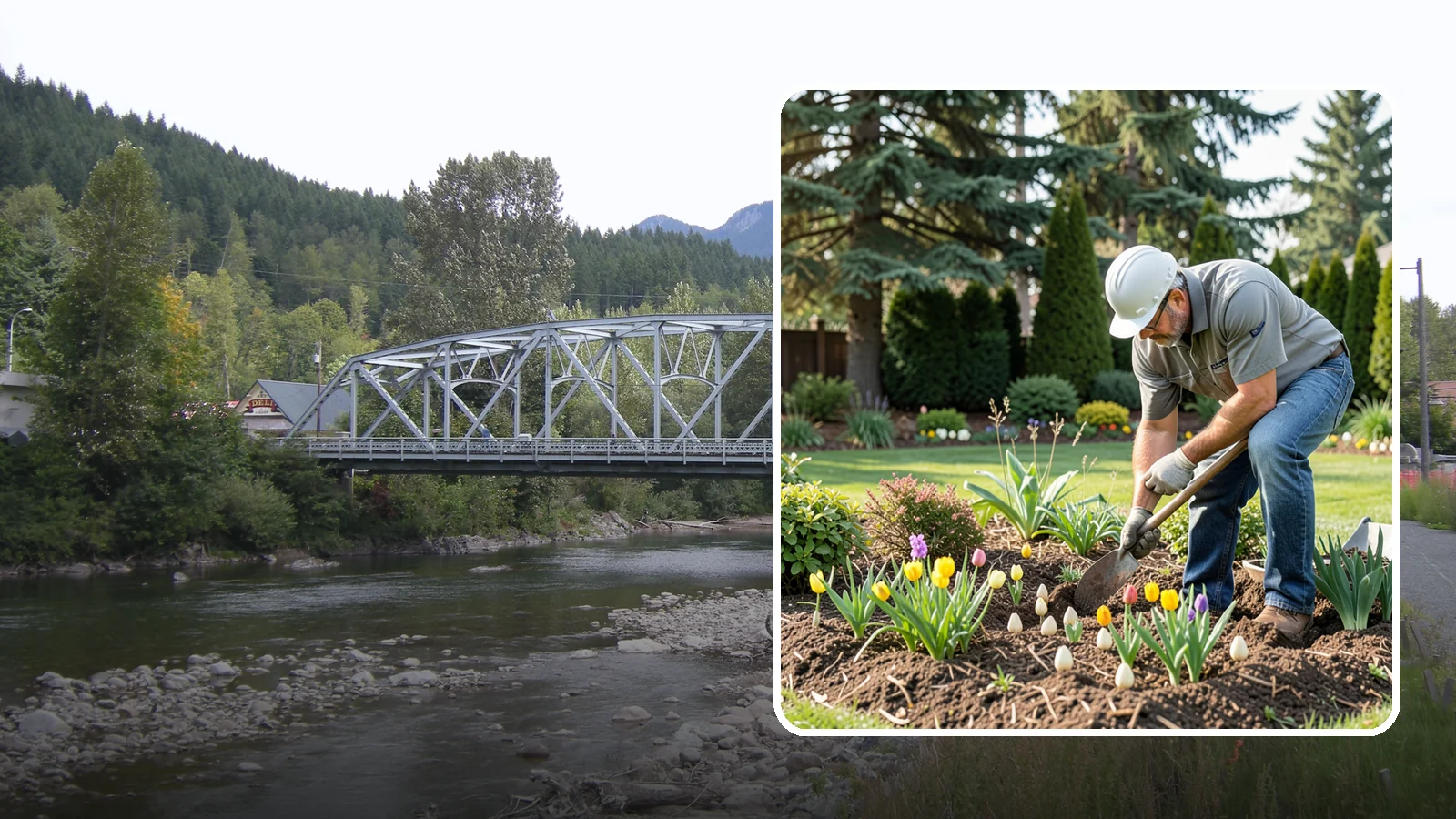 Bulb Planting in Skykomish, King County, WA - Spring and seasonal bulbs planted in fall for waves of early color when the garden needs it most.
