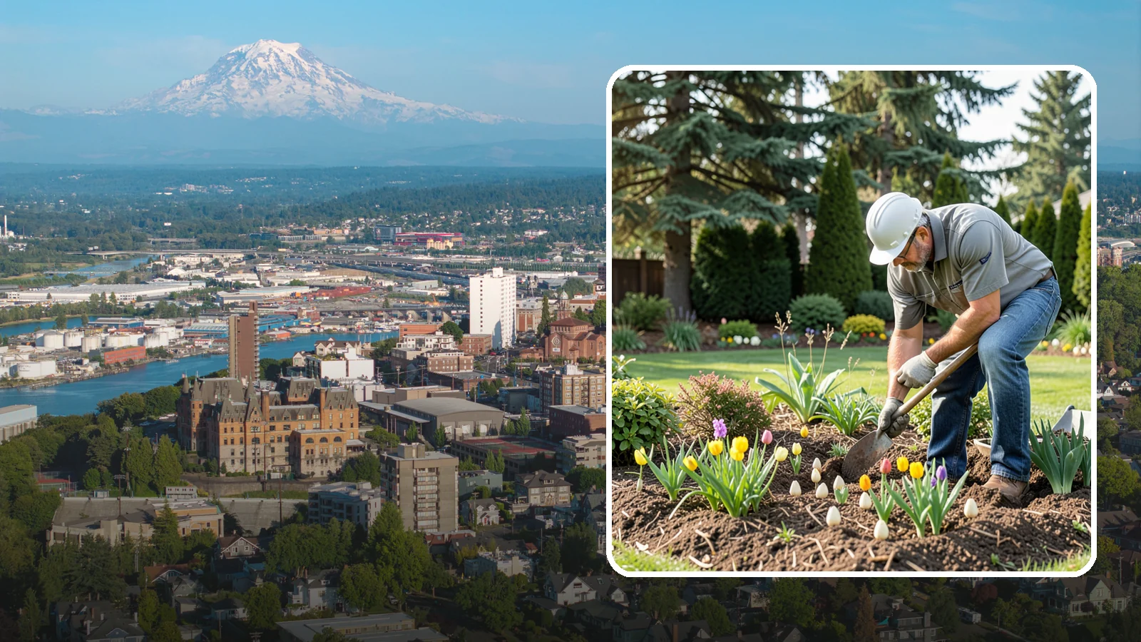 Bulb Planting in Tacoma, Pierce County, WA - Spring and seasonal bulbs planted in fall for waves of early color when the garden needs it most.
