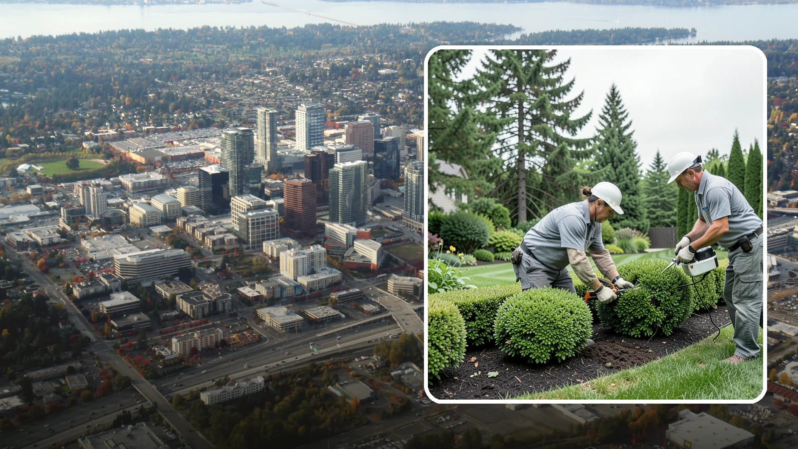 Bush Shaping in Bellevue, King County, WA - Detailed shaping of bushes and shrubs into clean, defined forms that suit your landscape style.