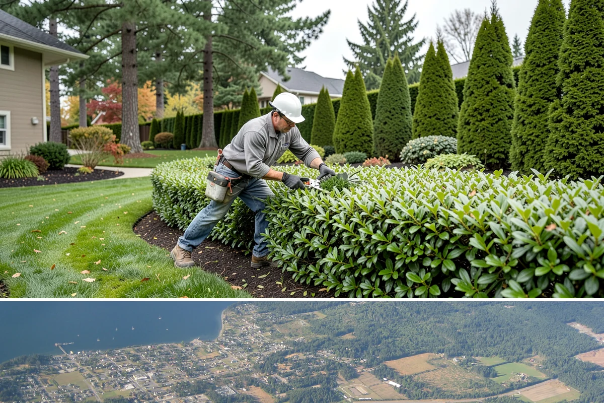Bush Shaping in Coupeville, Island County, WA - Best shaped during the growing season