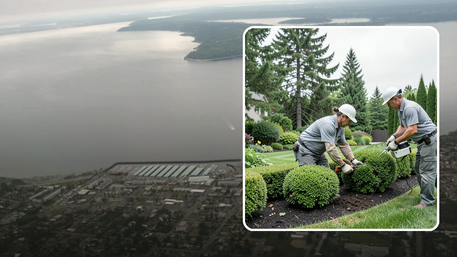 Bush Shaping in Des Moines, King County, WA - Detailed shaping of bushes and shrubs into clean, defined forms that suit your landscape style.